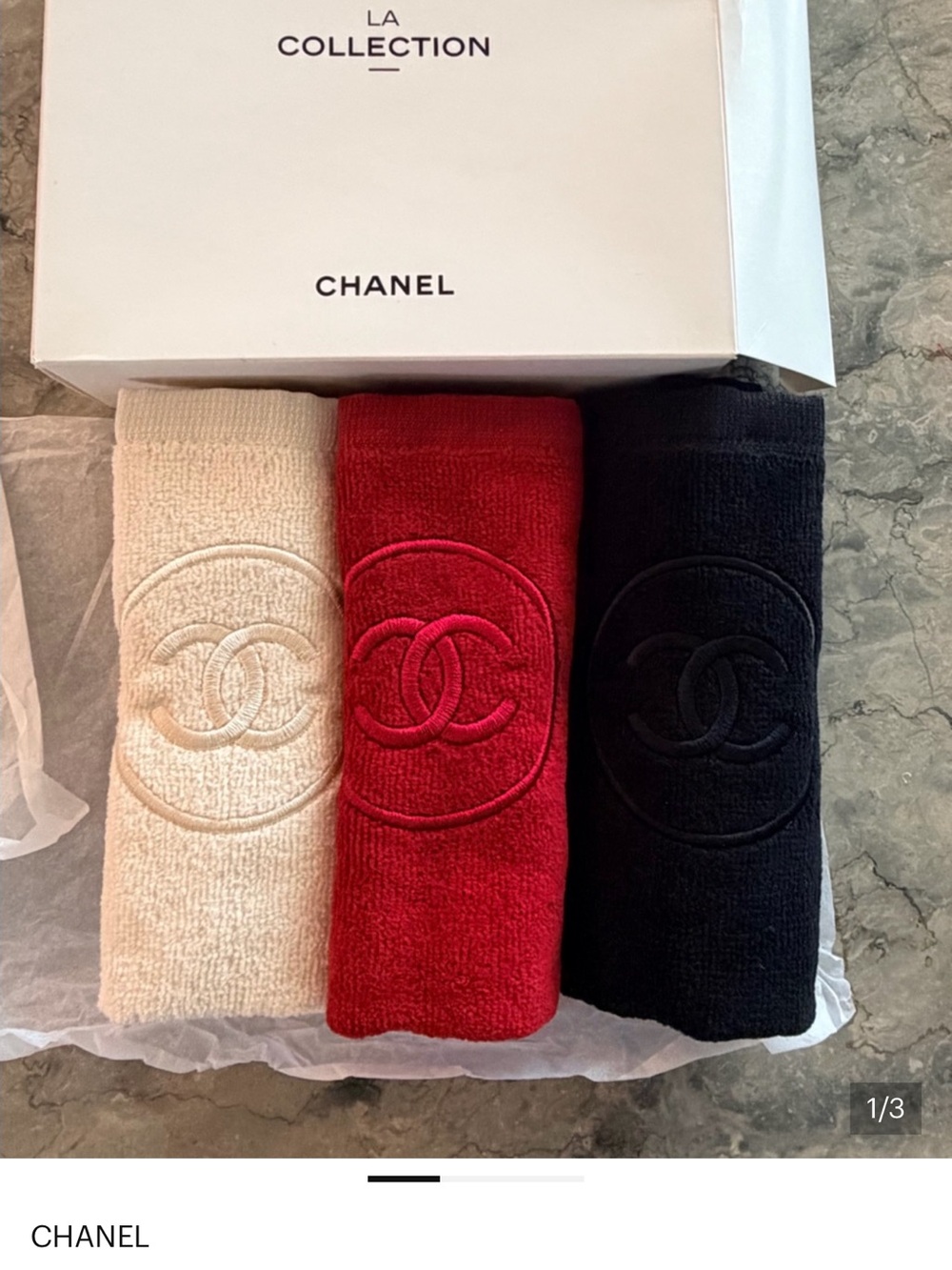 CHANEL La Collection Beaute Cotton Towel 3PCS